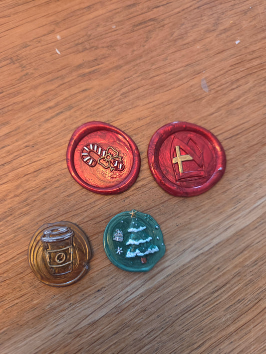 Wax zegel | zuurstok | rood