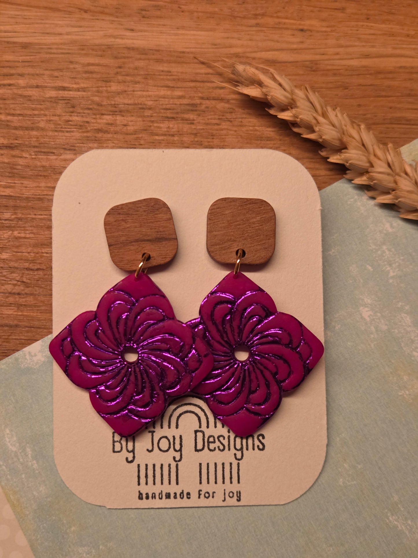 Pinke Blumen-Spirale