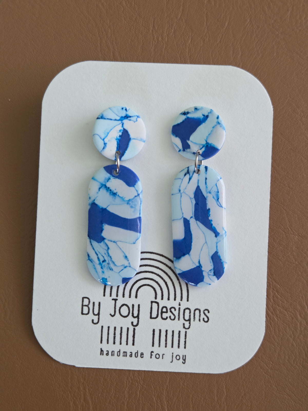 Blauw Craquelé