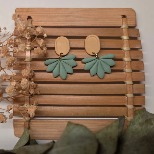 Tropical Day handmade polymer clay earrings