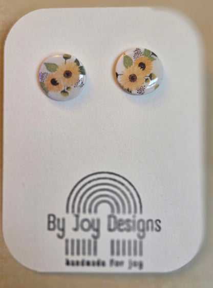Sonnenblumen-Ohrstecker