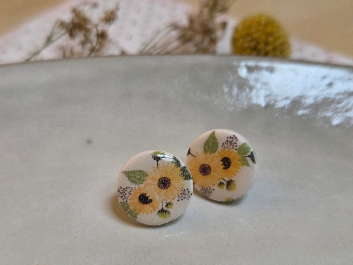 Sonnenblumen-Ohrstecker